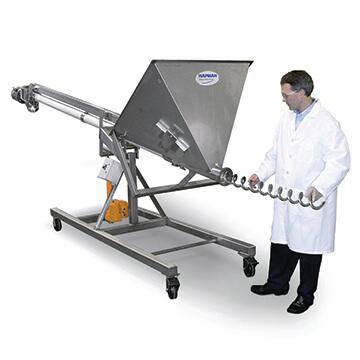 Quick-change Helix Hi/Lo Flexible Screw Conveyor | Hapman.com