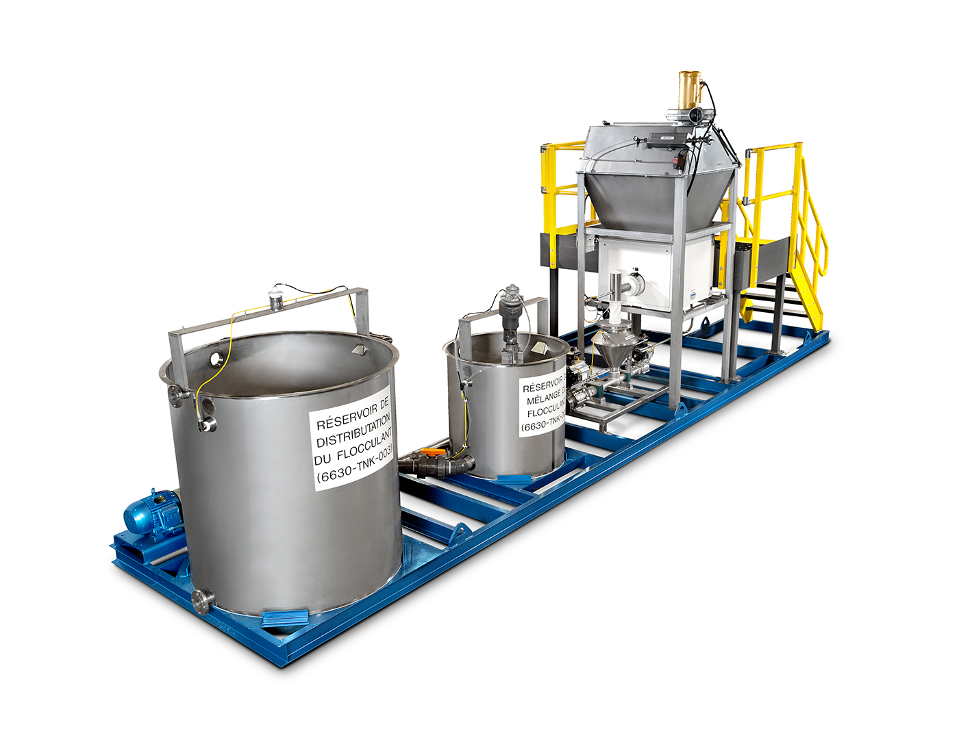 Rendering of Solidquid Mixing Skid Lithium Mining Application
