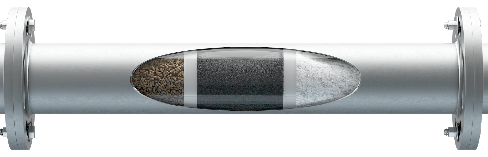 Interior look at TubePro Tubular Drag Conveyor