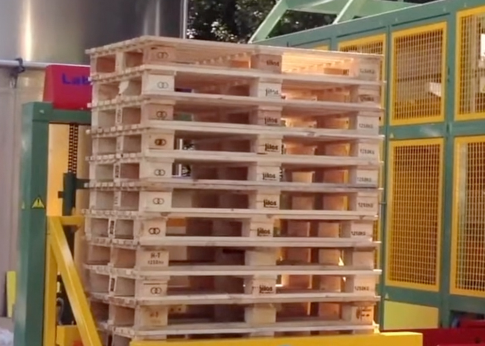Image of a stack of pallets