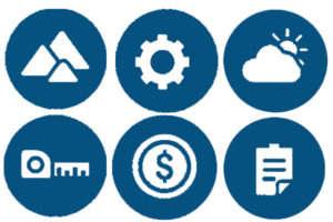Infographic showing six key factors for choosing the right conveyor